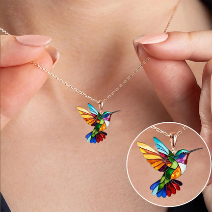 Elegant Multicolour Hummingbird Neckalce