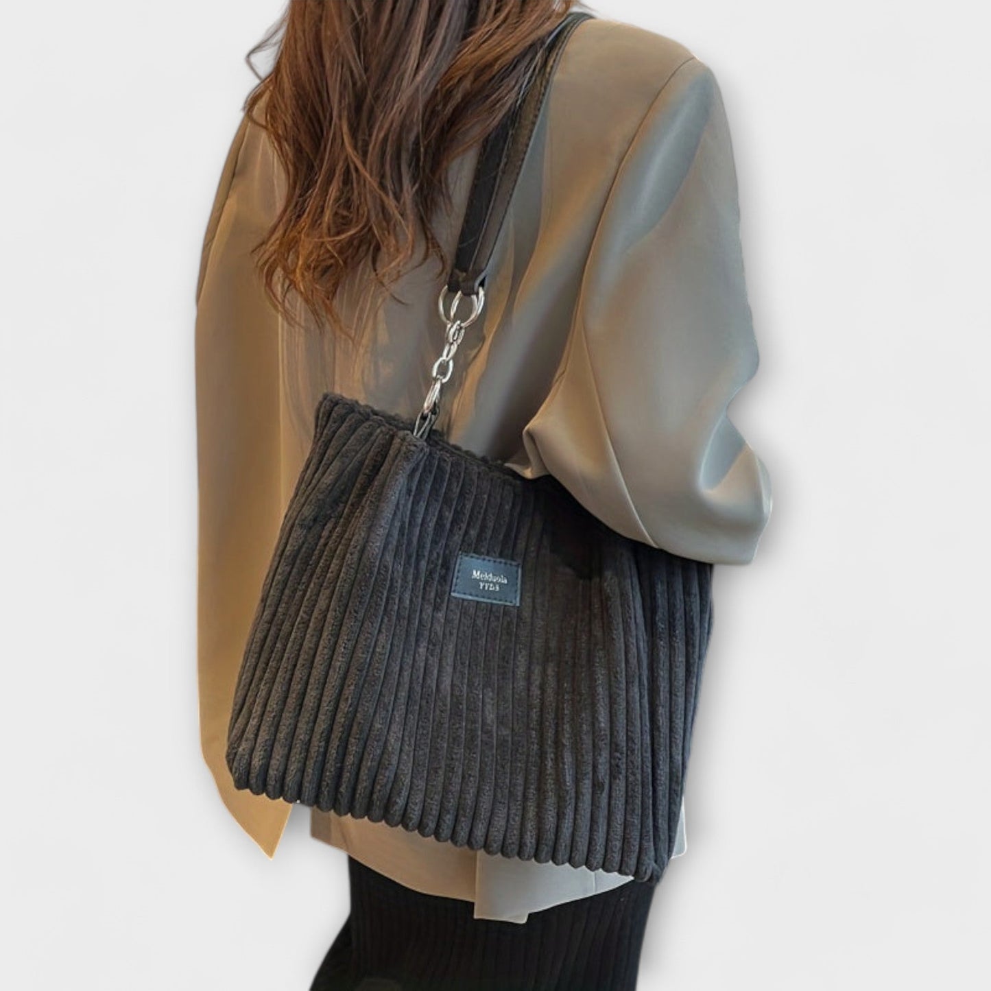Olivia - Soft Cord Strap Shoulder Bag