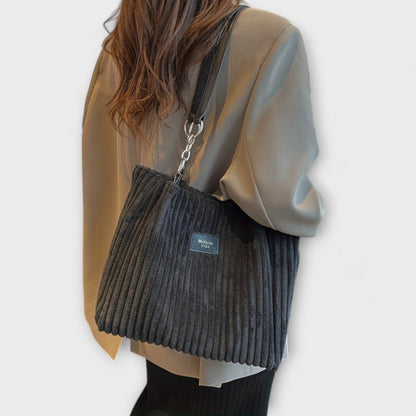 Olivia - Soft Cord Strap Shoulder Bag